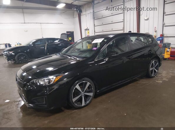 4S3GTAK60H3709356 2017 SUBARU IMPREZA Black Առջևի ձախ երեք քառորդ տեսարան