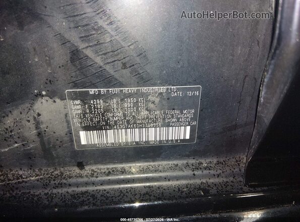 4S3GTAK60H3709356 2017 SUBARU IMPREZA Black Շարժիչի բաժամունքի տեսք