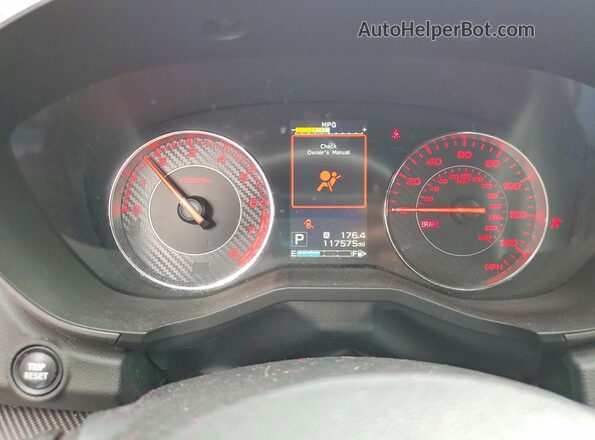 4S3GTAK63H3710954 2017 SUBARU IMPREZA Maroon Вид щитка приладів