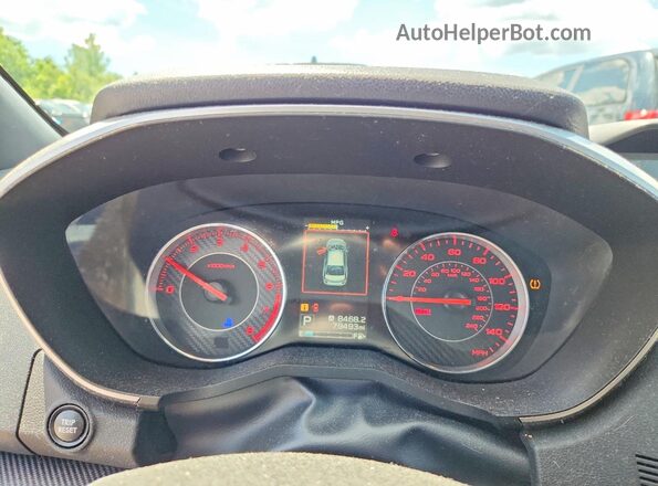 4S3GTAK65H3720806 2017 SUBARU IMPREZA White Instrument cluster view