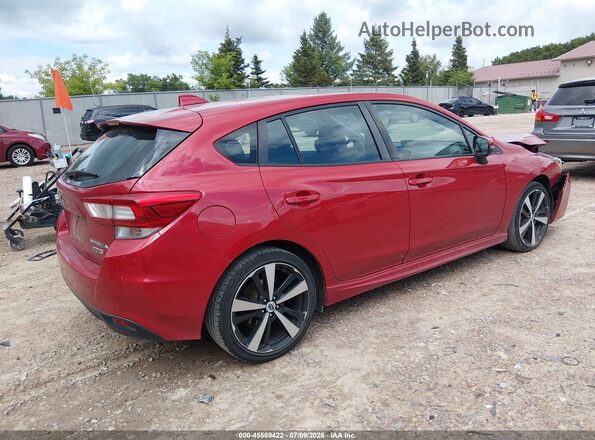 4S3GTAK67H3731533 2017 SUBARU IMPREZA Burgundy უკანა მარჯვენა
