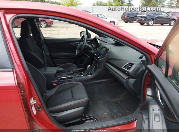 4S3GTAK67H3731533 2017 SUBARU IMPREZA Burgundy წინა სალონის ხედი