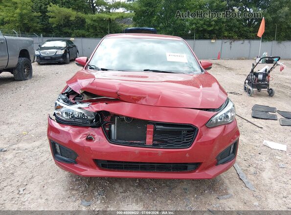4S3GTAK67H3731533 2017 SUBARU IMPREZA Burgundy ხელსაწყოთა პანელის ხედი