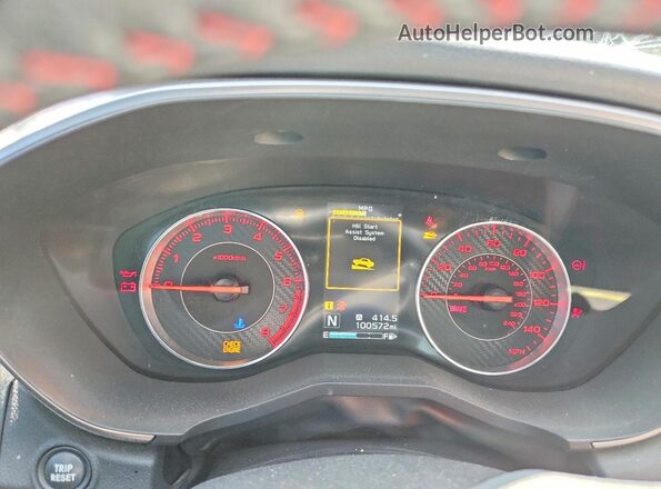 4S3GTAK67H3743780 2017 SUBARU IMPREZA Blue Вид щитка приладів