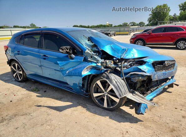 4S3GTAK67H3743780 2017 SUBARU IMPREZA Blue Передня права чверть
