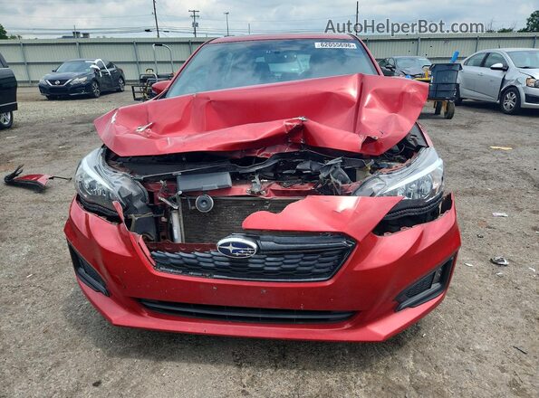4S3GTAL66J1716697 2018 SUBARU IMPREZA Red Widok z przodu