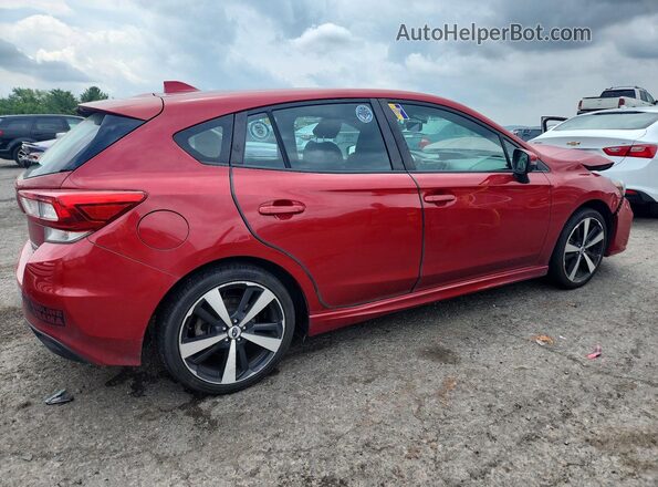4S3GTAL66J1716697 2018 SUBARU IMPREZA Red Tył prawy