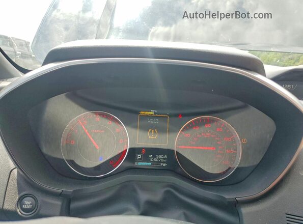 4S3GTAL67H3750372 2017 SUBARU IMPREZA Черный Вид щитка приборов