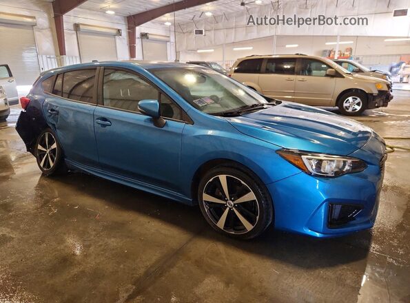4S3GTAL68J3717192 2018 SUBARU IMPREZA Blue Front right