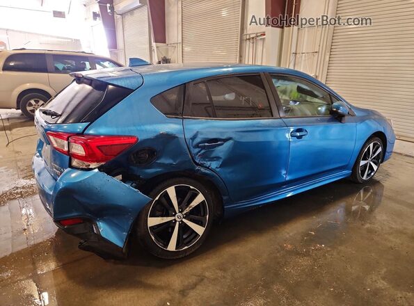 4S3GTAL68J3717192 2018 SUBARU IMPREZA Blue Rear right