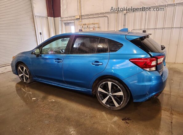 4S3GTAL68J3717192 2018 SUBARU IMPREZA Blue Rear left