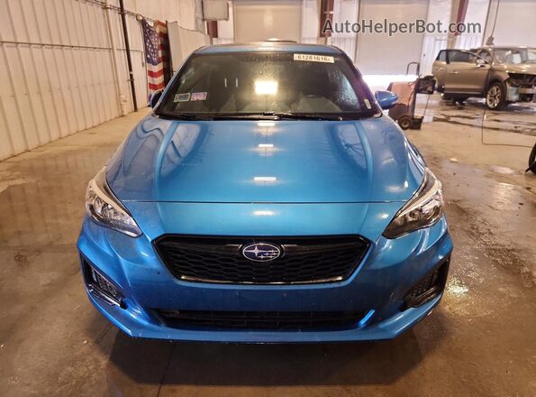 4S3GTAL68J3717192 2018 SUBARU IMPREZA Blue Front view