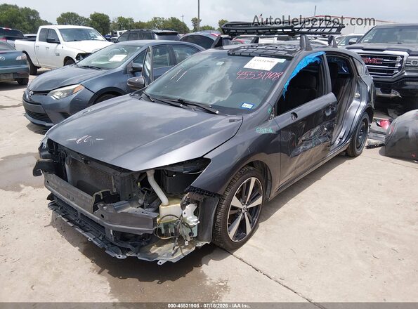 4S3GTAL6XJ3713287 2018 SUBARU IMPREZA Gray წინა მარცხენა ხედი სამი მეოთხედიდან