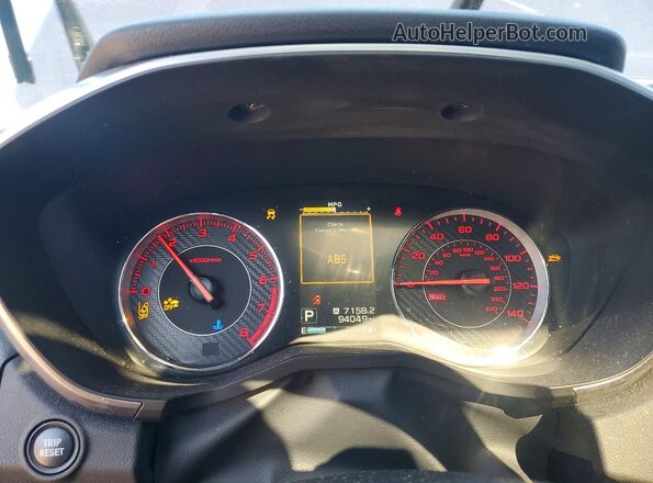 4S3GTAM60K3737145 2019 SUBARU IMPREZA Blue Instrument cluster view