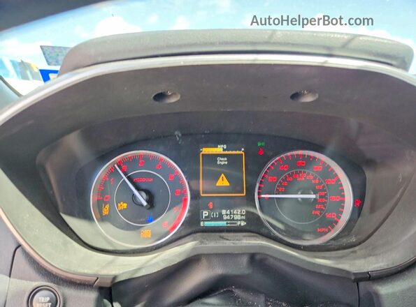 4S3GTAM60M3703676 2021 SUBARU IMPREZA White Instrument cluster view