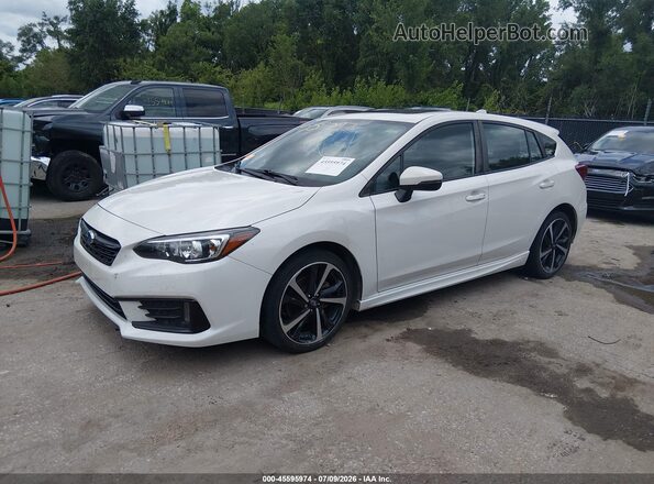 4S3GTAM61N3729026 2022 SUBARU IMPREZA White Vista tres cuartos delantera izquierda