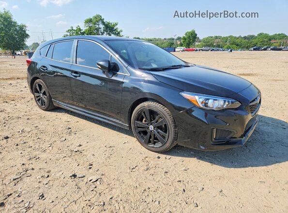 4S3GTAM62J3702279 2018 SUBARU IMPREZA Black Front right
