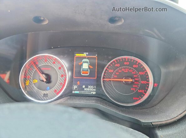 4S3GTAM62J3702279 2018 SUBARU IMPREZA Black Instrument cluster view