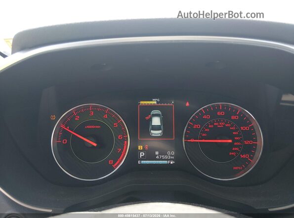 4S3GTAM62K3723683 2019 SUBARU IMPREZA Gray უკანა სავარძლების ხედი