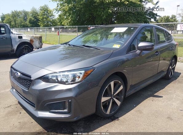 4S3GTAM62K3723683 2019 SUBARU IMPREZA Gray ხელსაწყოთა პანელის ხედი