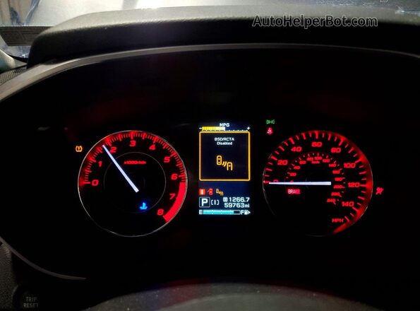 4S3GTAM63N3726628 2022 SUBARU IMPREZA Gray Instrument cluster view