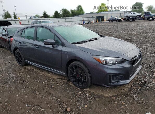 4S3GTAM64K3737181 2019 SUBARU IMPREZA Charcoal Առջևի աջ