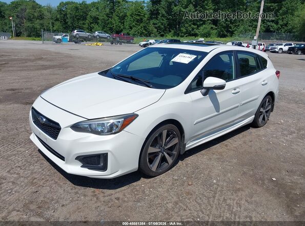 4S3GTAM64K3756300 2019 SUBARU IMPREZA White Vista tres cuartos delantera izquierda