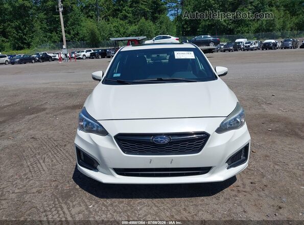4S3GTAM64K3756300 2019 SUBARU IMPREZA White Vista del cuadro de instrumentos