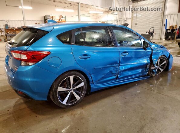4S3GTAM65H3712489 2017 SUBARU IMPREZA Blue Tył prawy