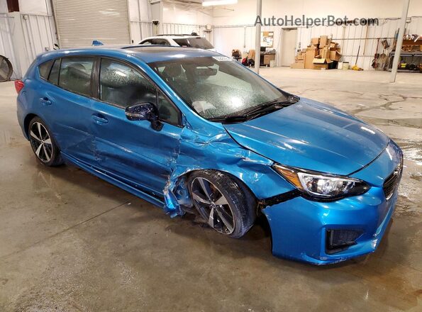 4S3GTAM65H3712489 2017 SUBARU IMPREZA Blue Przód prawy