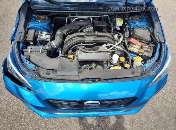 4S3GTAM65H3712489 2017 SUBARU IMPREZA Blue Widok wnętrza z tyłu