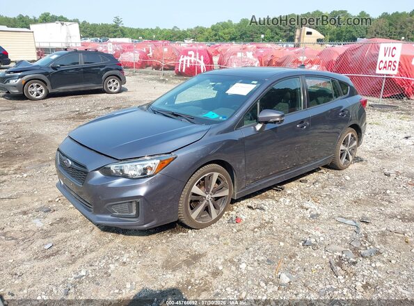 4S3GTAM65H3725839 2017 SUBARU IMPREZA Gray Առջևի ձախ երեք քառորդ տեսարան