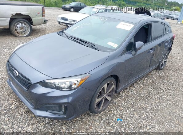 4S3GTAM66H3744481 2017 SUBARU IMPREZA Gray წინა მარცხენა ხედი სამი მეოთხედიდან