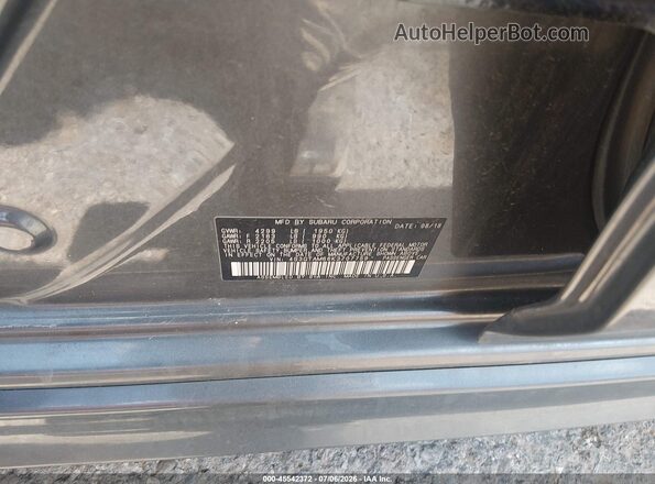 4S3GTAM66K3707759 2019 SUBARU IMPREZA Gray Շարժիչի բաժամունքի տեսք
