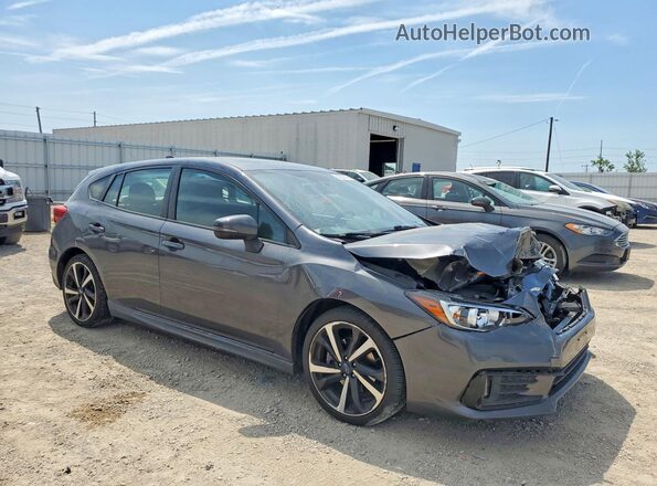 4S3GTAM66M3701561 2021 SUBARU IMPREZA Gray Przód prawy