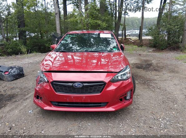 4S3GTAM67H3746210 2017 SUBARU IMPREZA Red ხელსაწყოთა პანელის ხედი