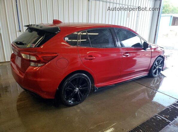 4S3GTAM67J3713410 2018 SUBARU IMPREZA Red Trasero derecho