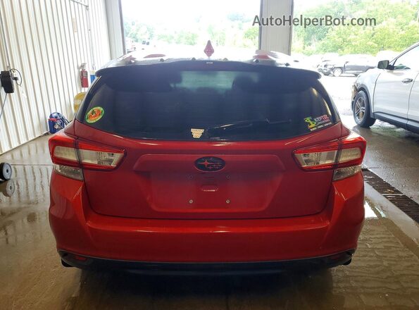 4S3GTAM67J3713410 2018 SUBARU IMPREZA Red Vista trasera