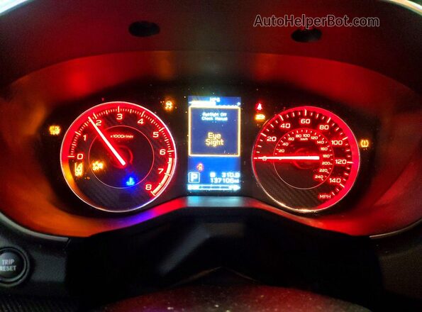 4S3GTAM67J3713410 2018 SUBARU IMPREZA Red Vista del cuadro de instrumentos