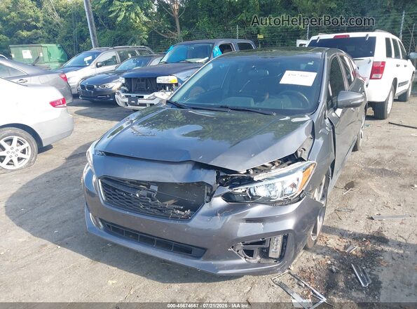 4S3GTAM67K3720939 2019 SUBARU IMPREZA Gray Вид спереду