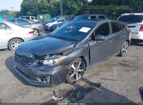 4S3GTAM67K3720939 2019 SUBARU IMPREZA Gray Передня ліва чверть