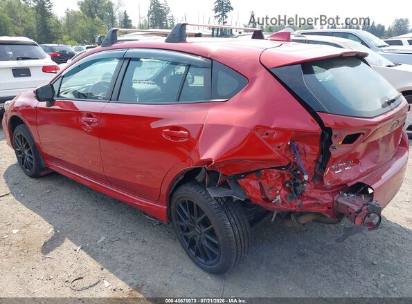 4S3GTAM67K3724537 2019 SUBARU IMPREZA Red Задня ліва чверть