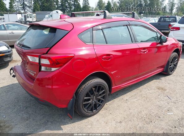 4S3GTAM67K3724537 2019 SUBARU IMPREZA Red Задня права чверть
