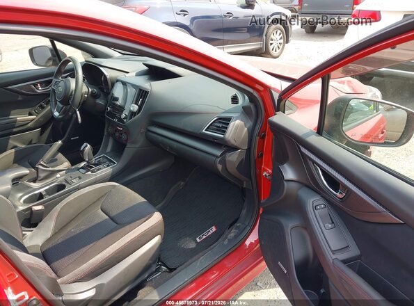 4S3GTAM67K3724537 2019 SUBARU IMPREZA Red Вид салону спереду