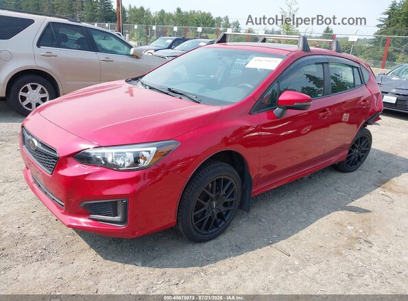 4S3GTAM67K3724537 2019 SUBARU IMPREZA Red Передня ліва чверть