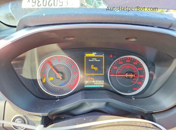4S3GTAM68K3734820 2019 SUBARU IMPREZA Синий Вид щитка приборов