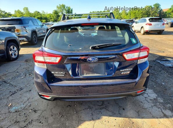4S3GTAM68K3734820 2019 SUBARU IMPREZA Синий Вид сзади