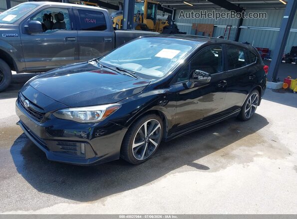 4S3GTAM69L3720376 2020 SUBARU IMPREZA Black Передня ліва чверть