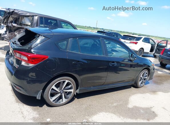 4S3GTAM69L3720376 2020 SUBARU IMPREZA Black Вид задньої частини салону