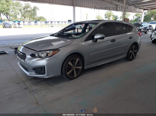 4S3GTAM6XH3742135 2017 SUBARU IMPREZA Silver წინა მარცხენა ხედი სამი მეოთხედიდან